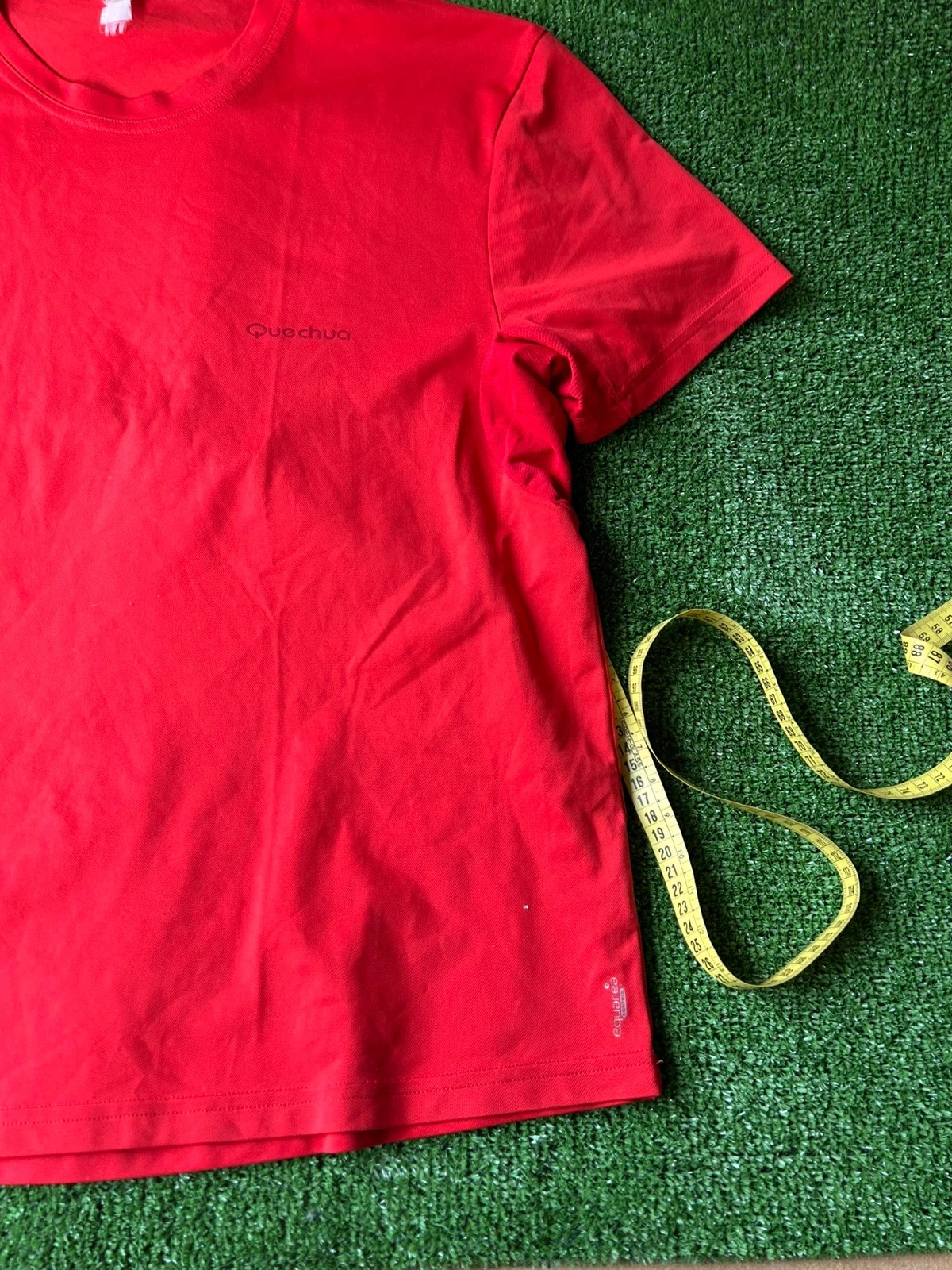 Red plain Quechua jersey t-shirt size xl – photo 2